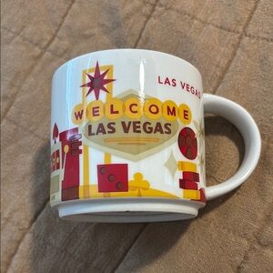 Las Vegas Souvenir Mug - White and Red
